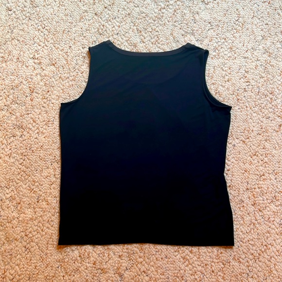 Talbots size 2X Black Scoop Neck Sleeveless Women’s Dressy Tank Top - Picture 3 of 4